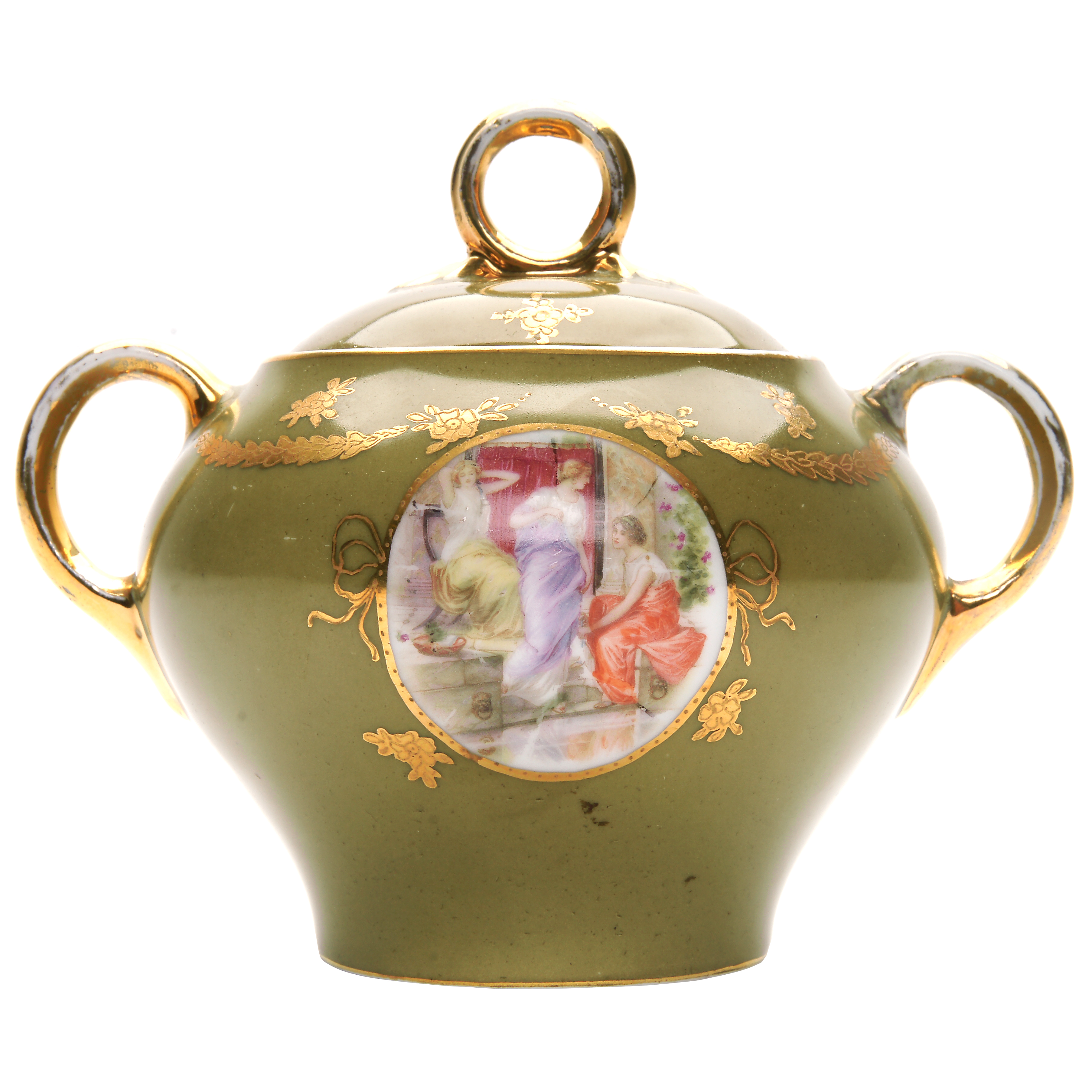 Ceramics and porcelain Porcelain sugar bowl