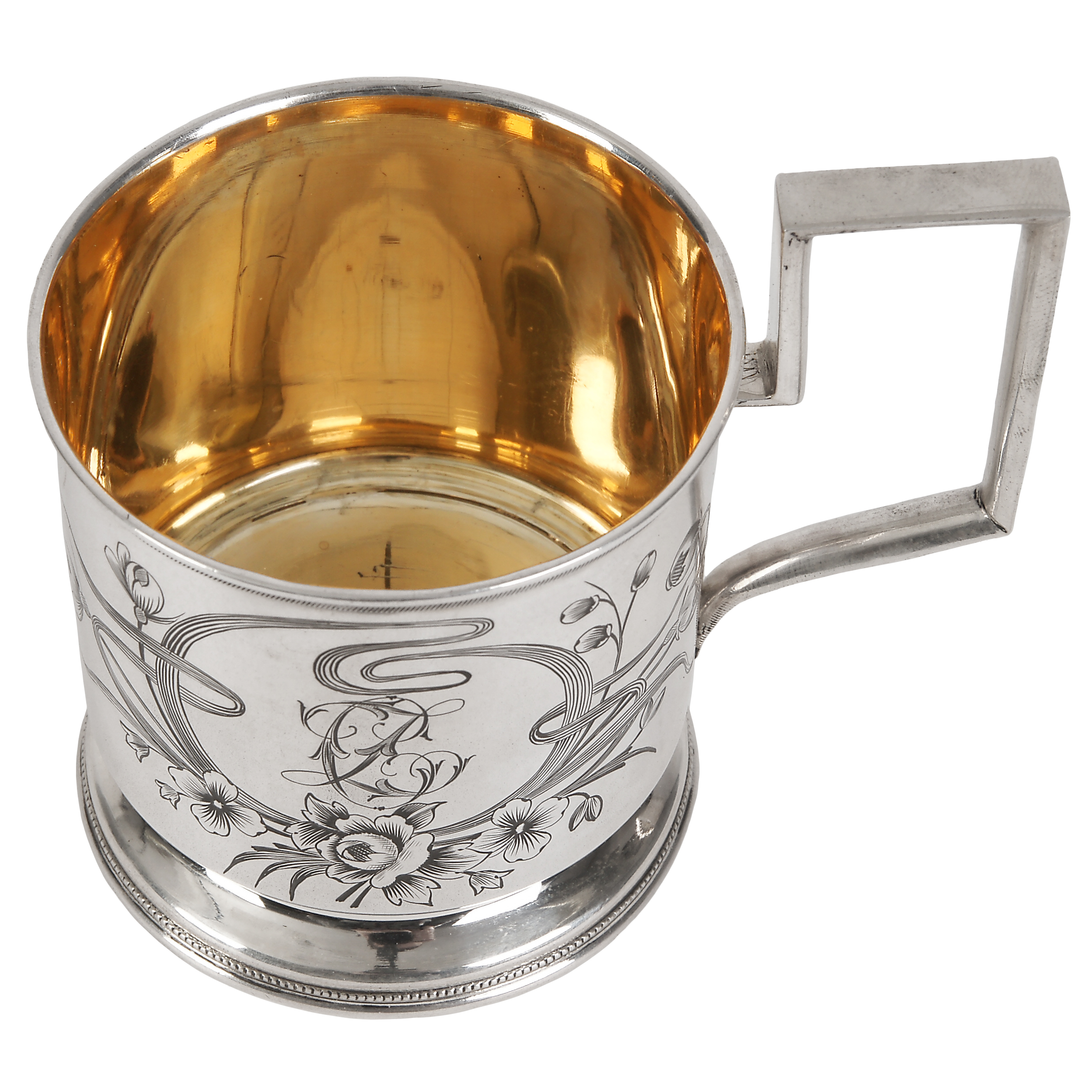 Silver Silver tea glass holder