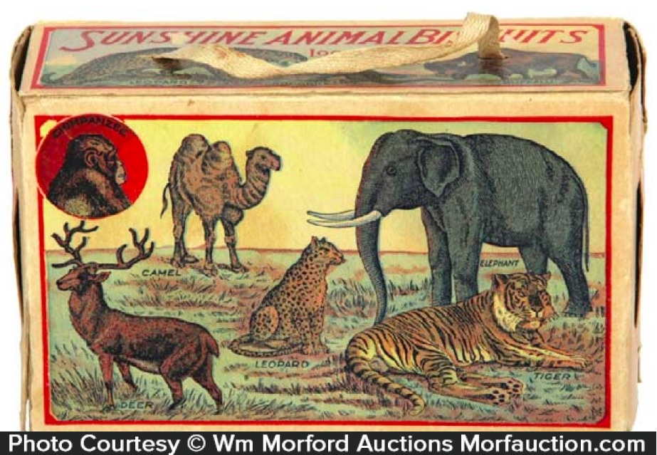 Sunshine Animal Crackers Box • Antique Advertising