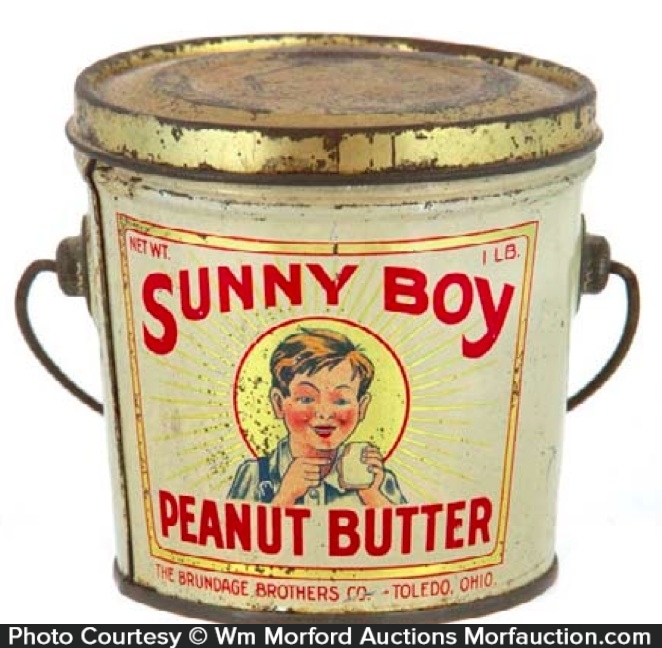 Sunny Boy Peanut Butter Pail • Antique Advertising