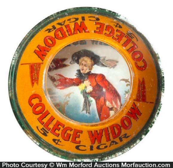 College Widow Cigars Change Receiver • Antique Advertising
