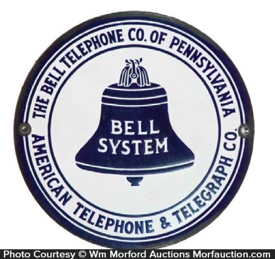 Pennsylvania Bell System Telephone Sign • Antique Advertising