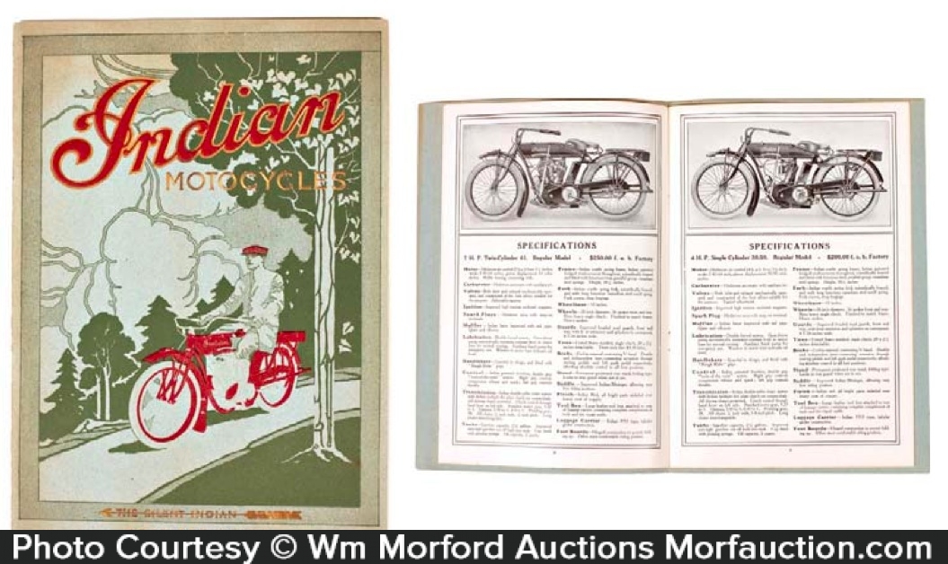 Indian Motorcycles Catalog • Antique Advertising