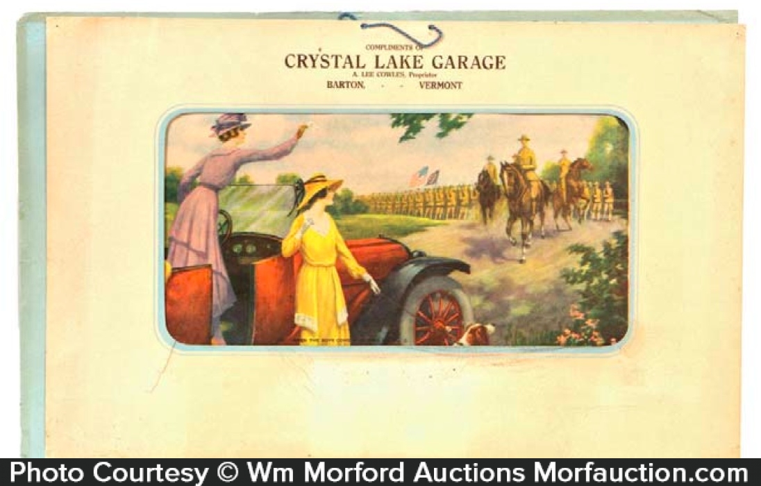 Crystal Lake Garage Ad • Antique Advertising