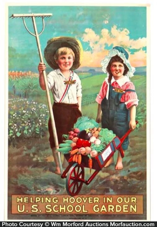 Wwi Victory Garden Poster • Antique Advertising
