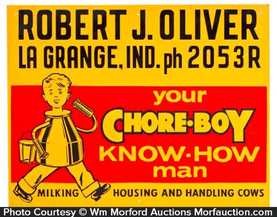 ChoreBoy Dairy Sign • Antique Advertising