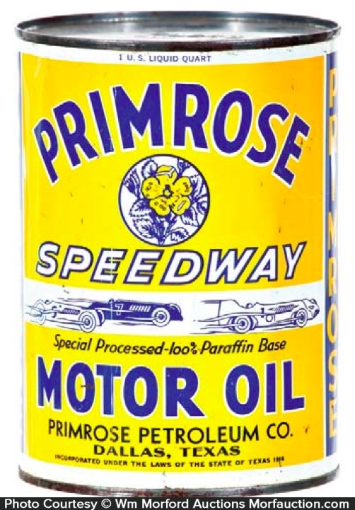 Primrose Oil Can • Antique Advertising