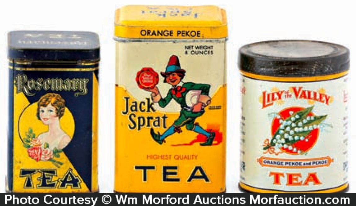 Antique Advertising Vintage Tea Tins • Antique Advertising
