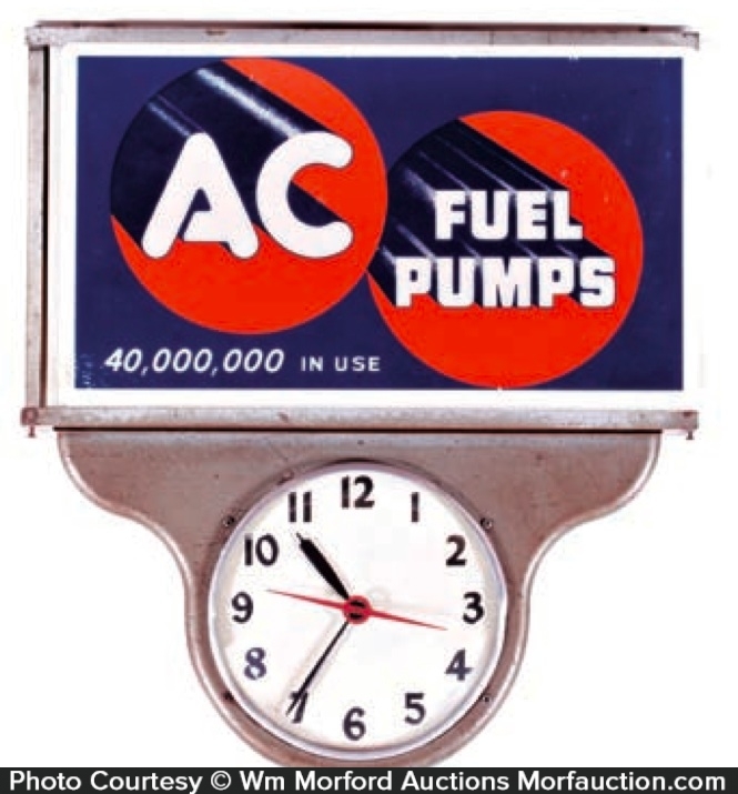 Ac Fuel Pumps Clock • Antique Advertising