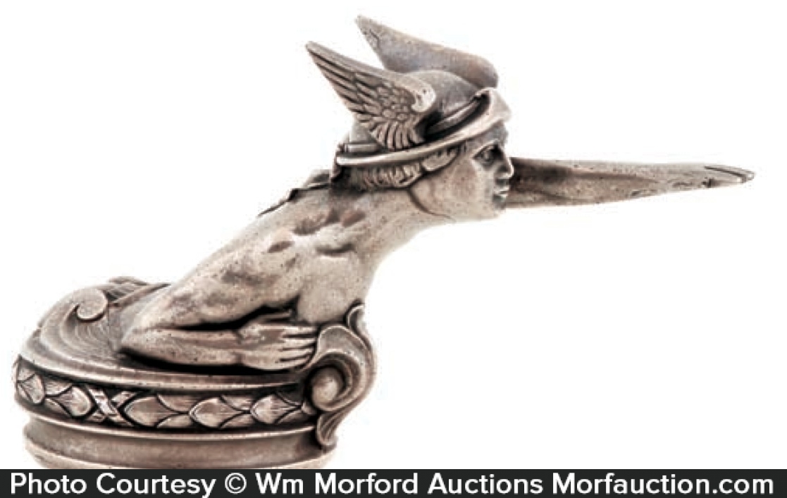 Antique Advertising Mercury Hood Ornament • Antique Advertising