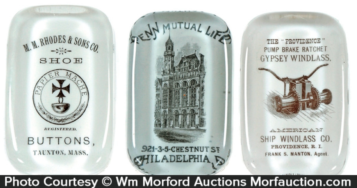 Vintage Advertising Paperweights • Antique Advertising