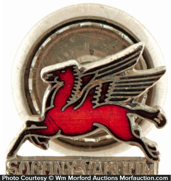 Antique Advertising Socony Pegasus Pin • Antique Advertising