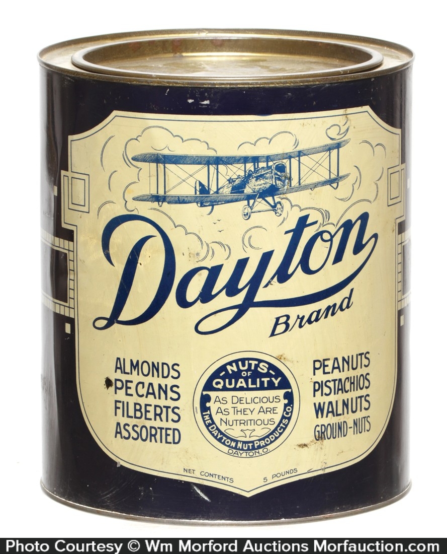 Dayton Nuts Tin • Antique Advertising