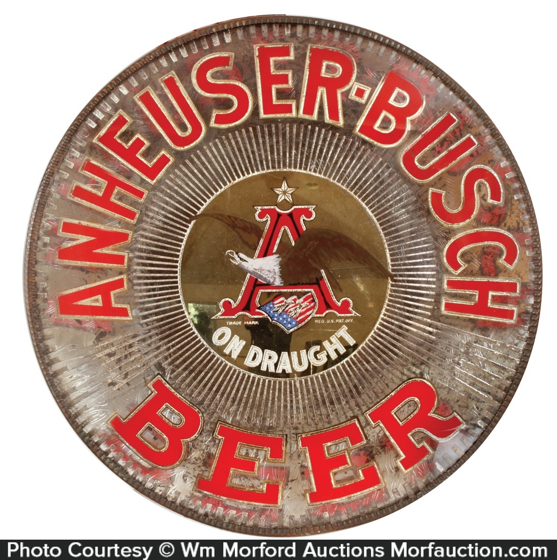 AnheuserBusch Beer LightUp Sign • Antique Advertising