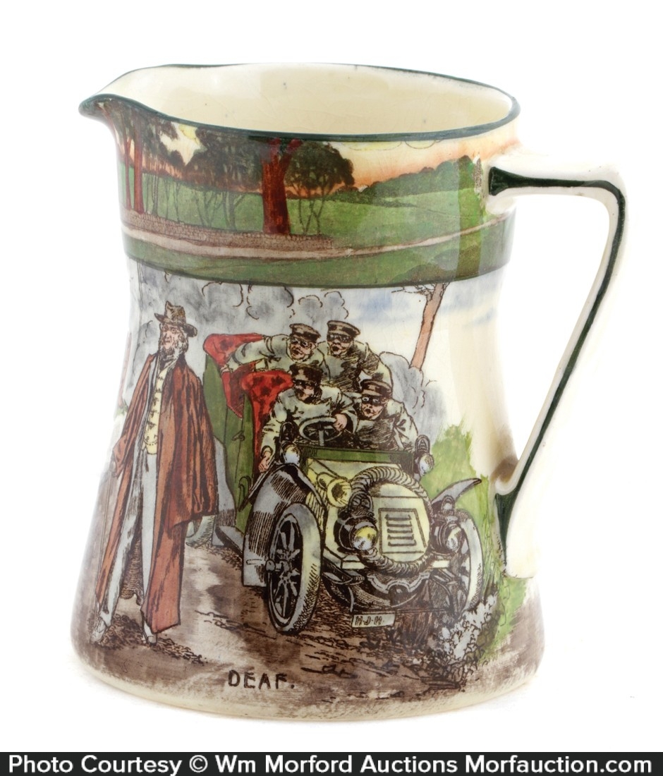 Royal Doulton Motorist Pitcher • Antique Advertising