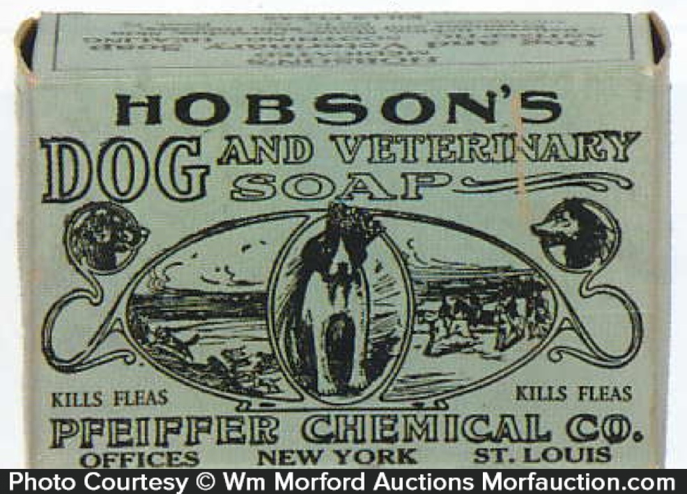 Antique Advertising Hobson's Dog Soap Box • Antique Advertising