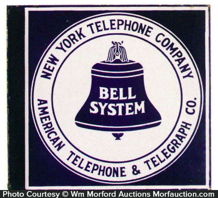 Bell System Telephone Sign • Antique Advertising