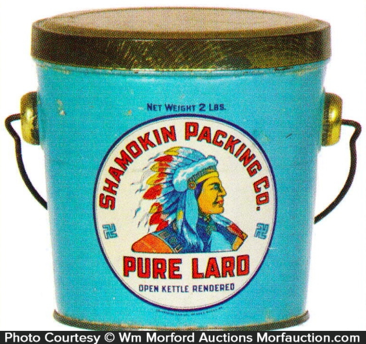 Antique Advertising Shamokin Lard Pail • Antique Advertising