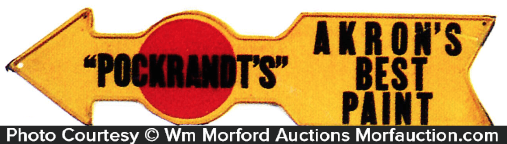 Pockrandt's Akron Paint Sign • Antique Advertising