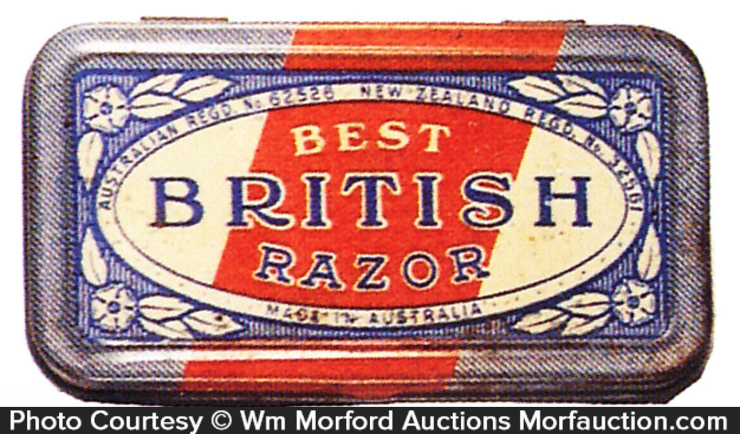 Best British Safety Razor Tin • Antique Advertising