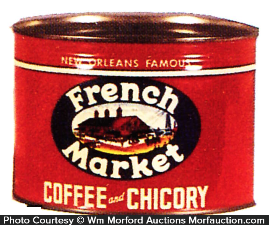 Antique Advertising French Market Coffee Can • Antique Advertising