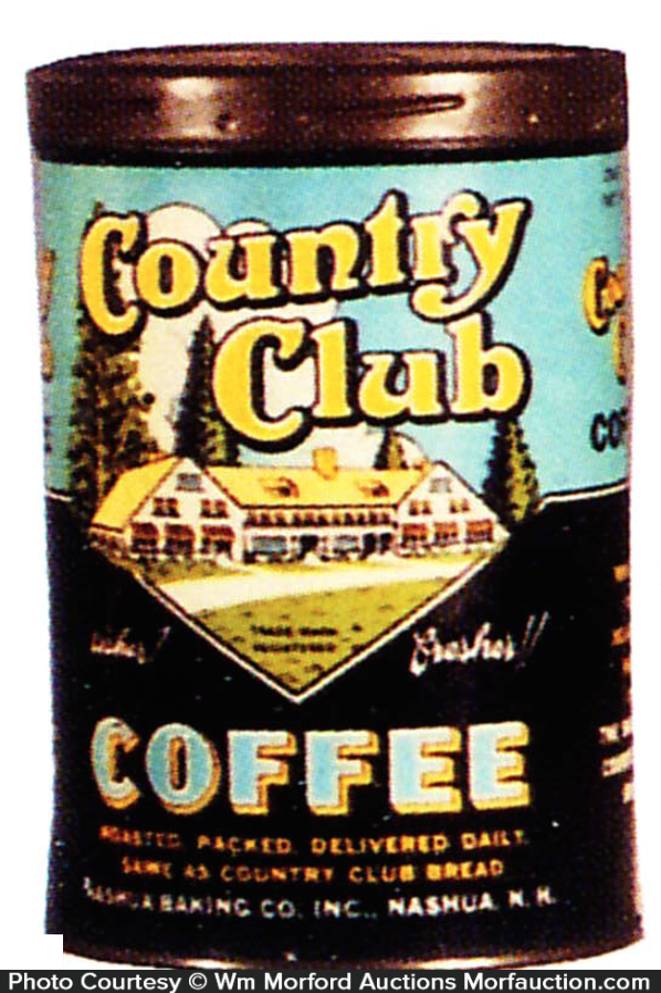 Country Club Coffee Tin • Antique Advertising