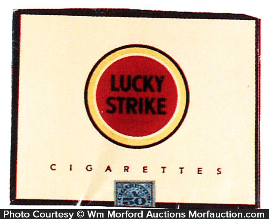 Antique Advertising Lucky Strike Cigarettes Tin • Antique Advertising