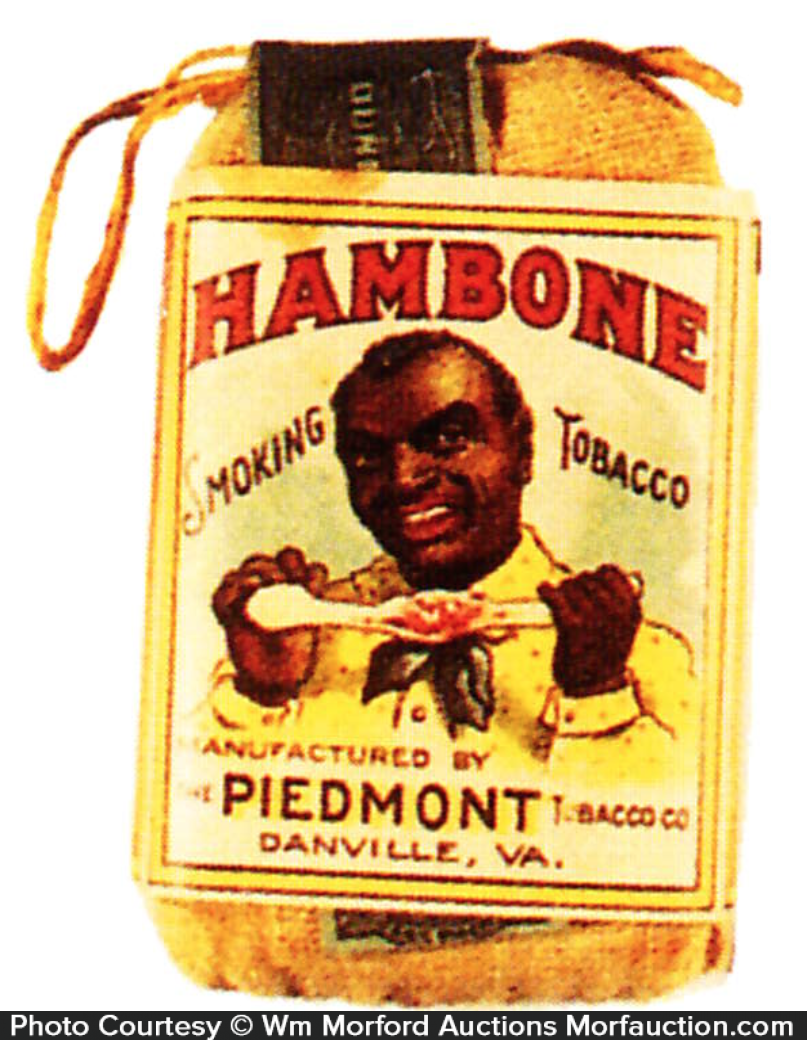 Antique Advertising Hambone Tobacco Pouch • Antique Advertising