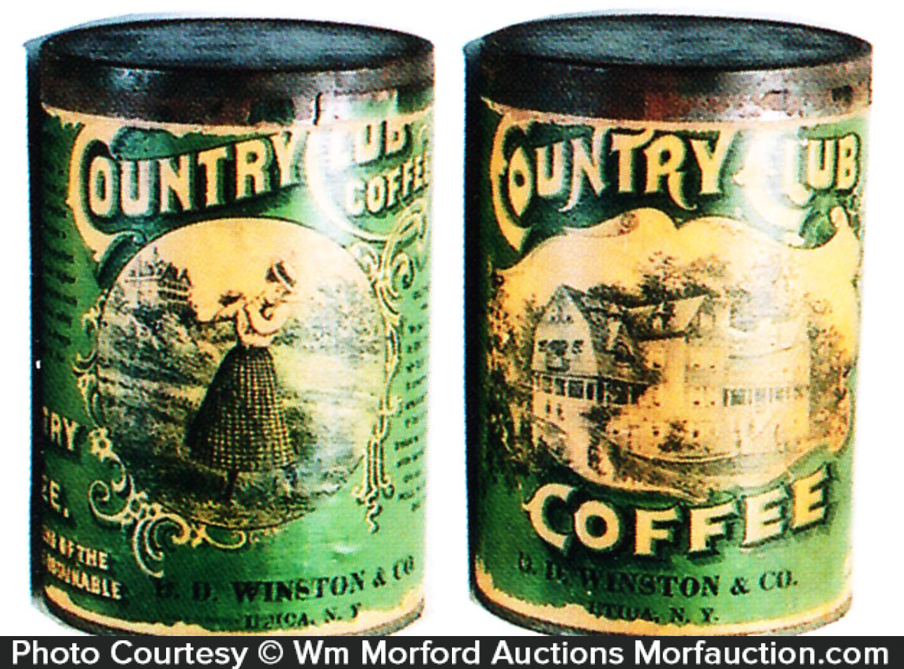 Country Club Coffee Can • Antique Advertising