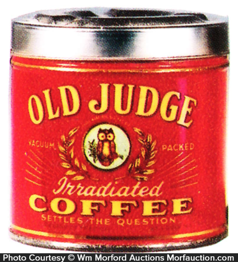 Antique Advertising Old Judge Coffee Ashtray • Antique Advertising