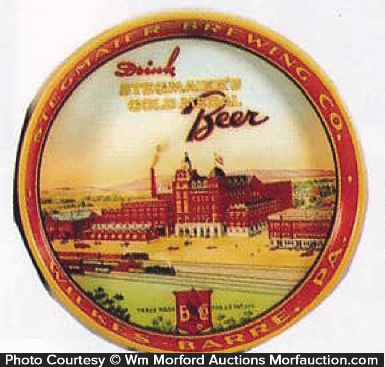 Antique Advertising Stegmaier Brewing Beer Tray • Antique Advertising