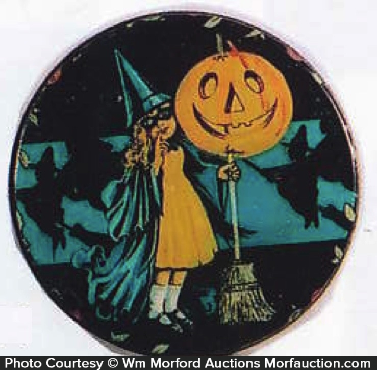 Antique Advertising Vintage Halloween Tin • Antique Advertising
