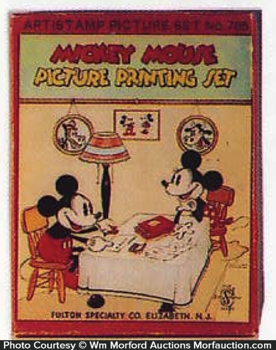 Mickey Mouse Printing Set ??? Antique Advertising