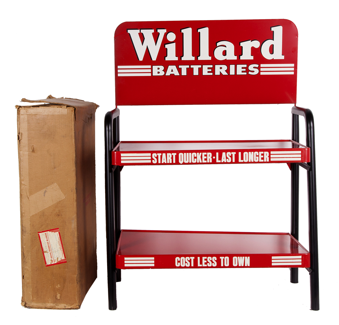 Willard Batteries Display Rack • Antique Advertising