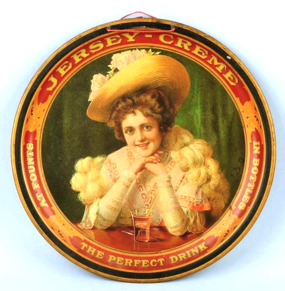 JerseyCreme Soft Drink Serving Tray, 1910 The Antique Advertising Expert