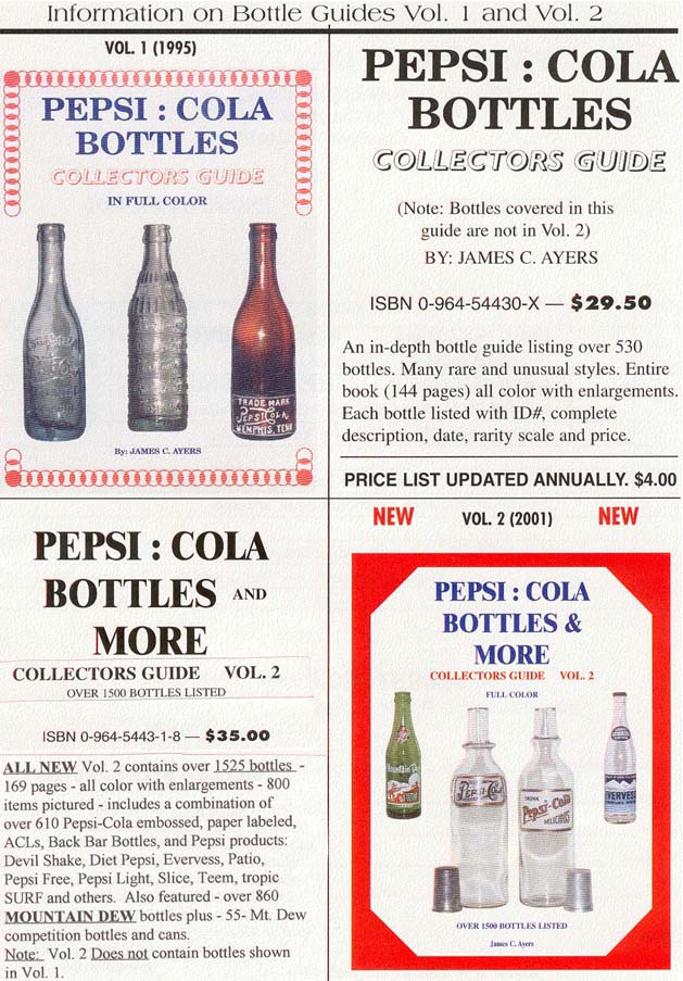 PepsiCola Bottles / Collectors Guide