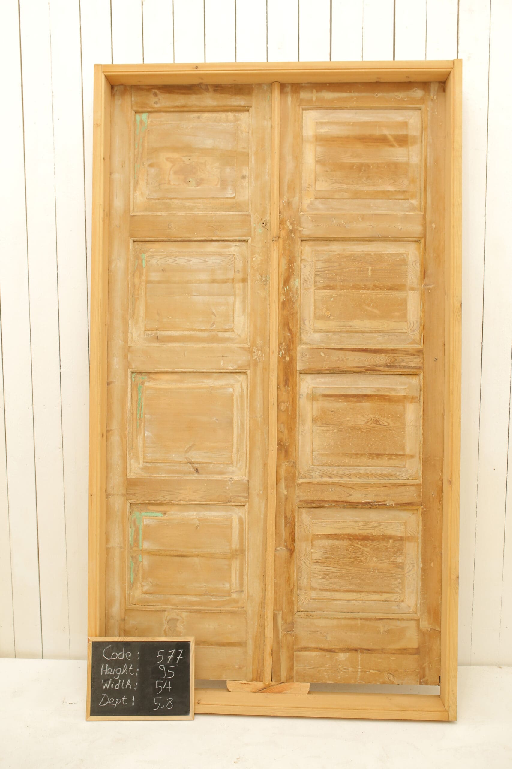 Antique Solid Wood French Doors (Set) Lot 577 Antiques & Vintage