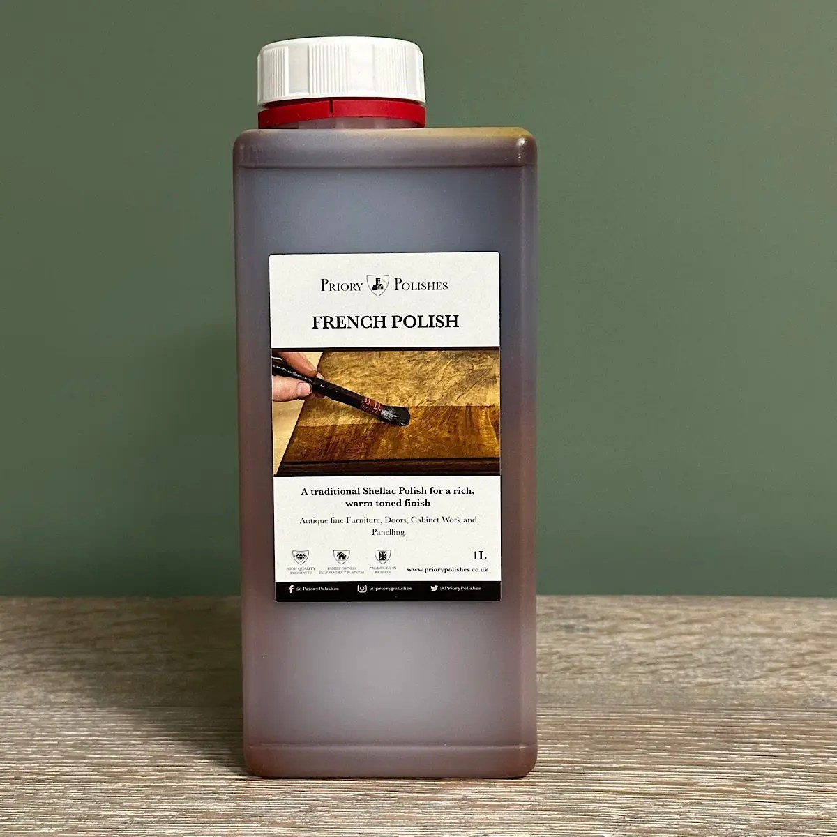 French Polish by Priory Polishes 1 Litre Antiques World