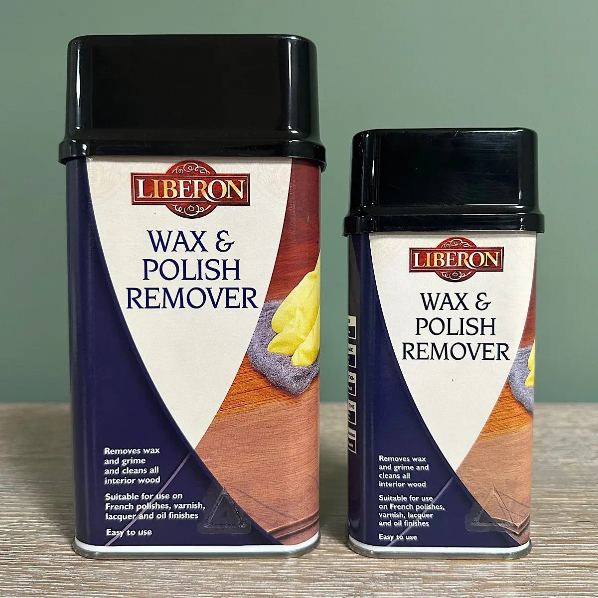Liberon Wax and Polish Remover removes wax, dirt & grime