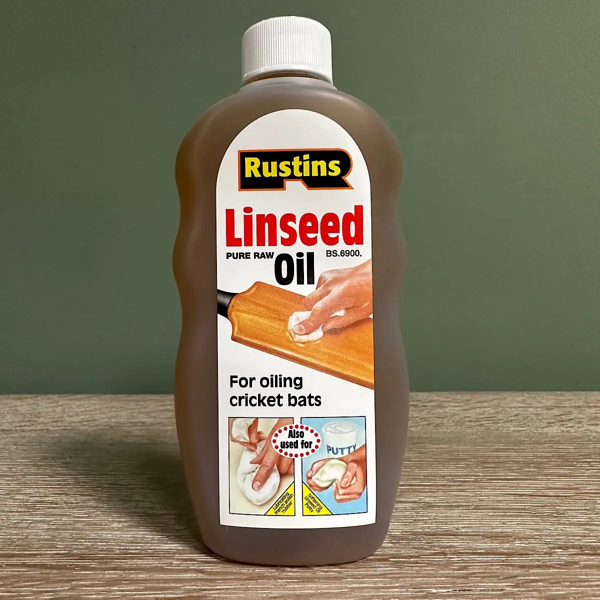 Rustins Raw Linseed Oil used in French polishing