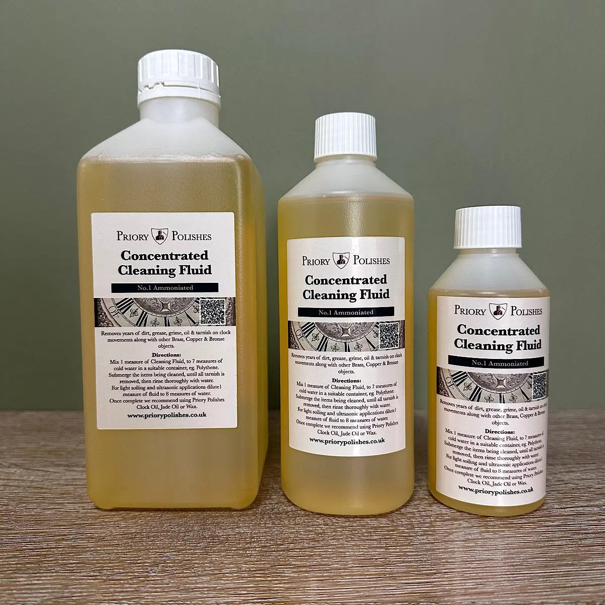 Clock Cleaning Fluid Cleans Clock Movements Ammoniated