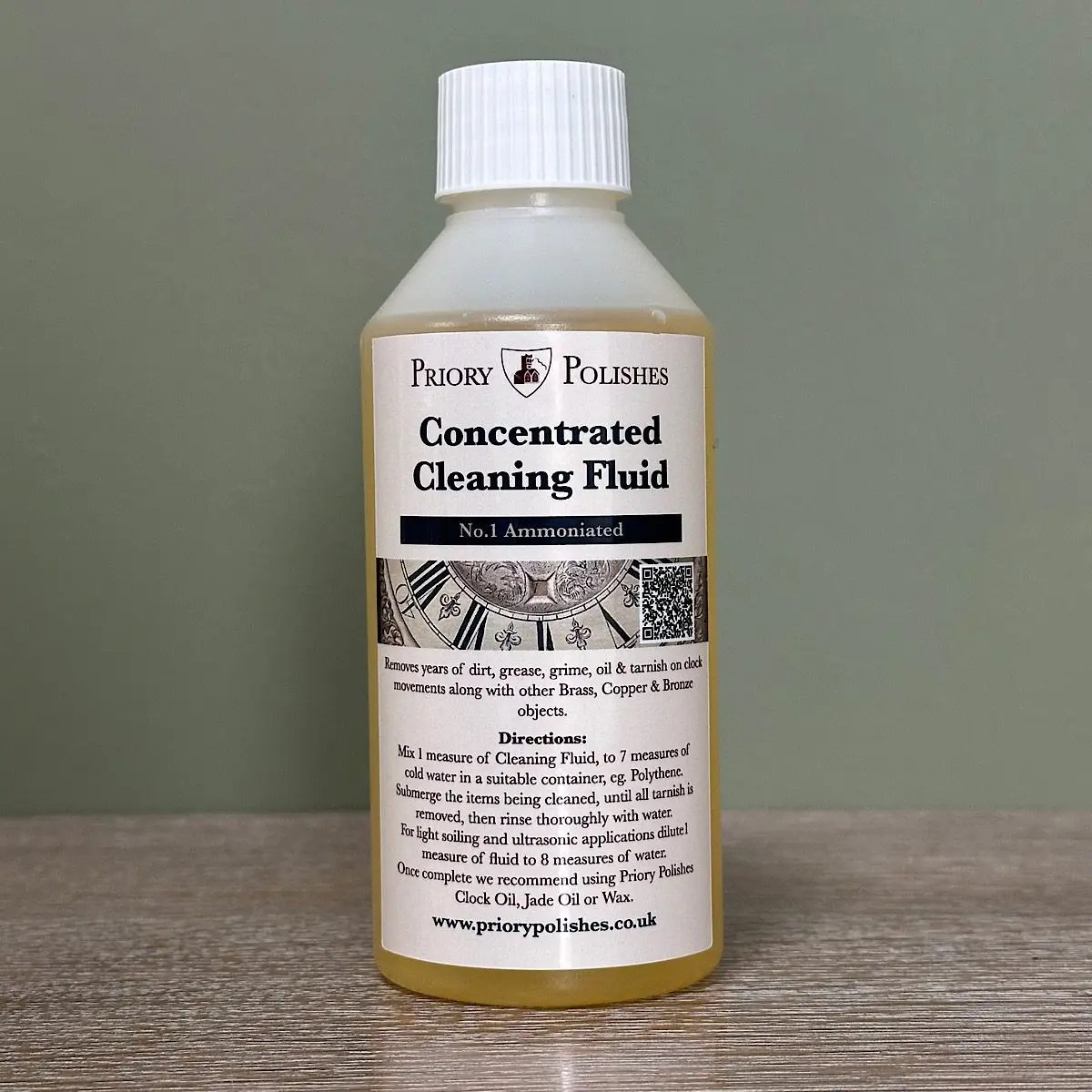 Clock Cleaning Fluid Cleans Clock Movements Ammoniated