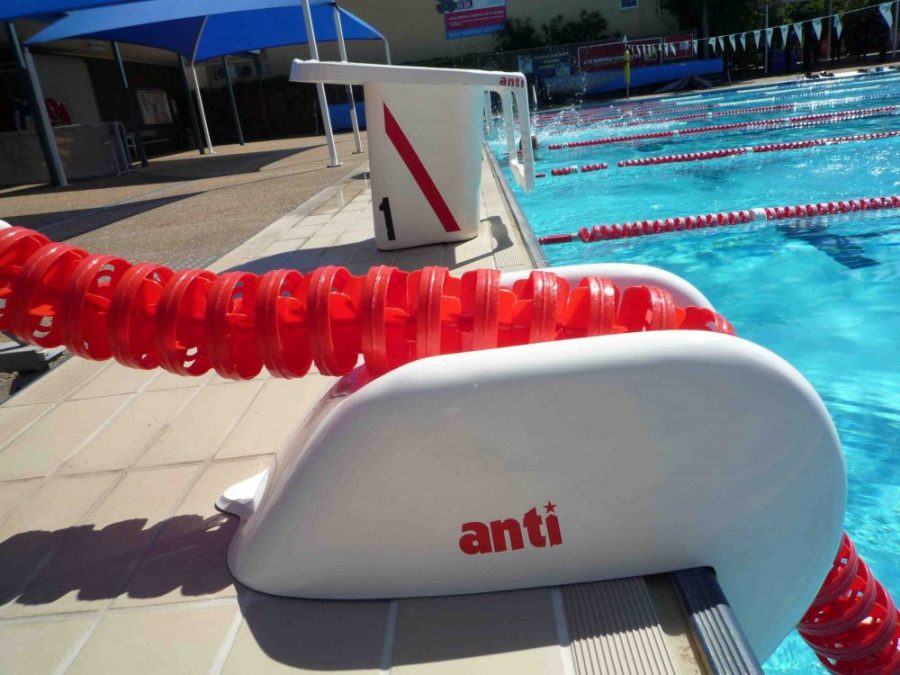 AntiWave Pool Lane Lines and Water Polo Goals