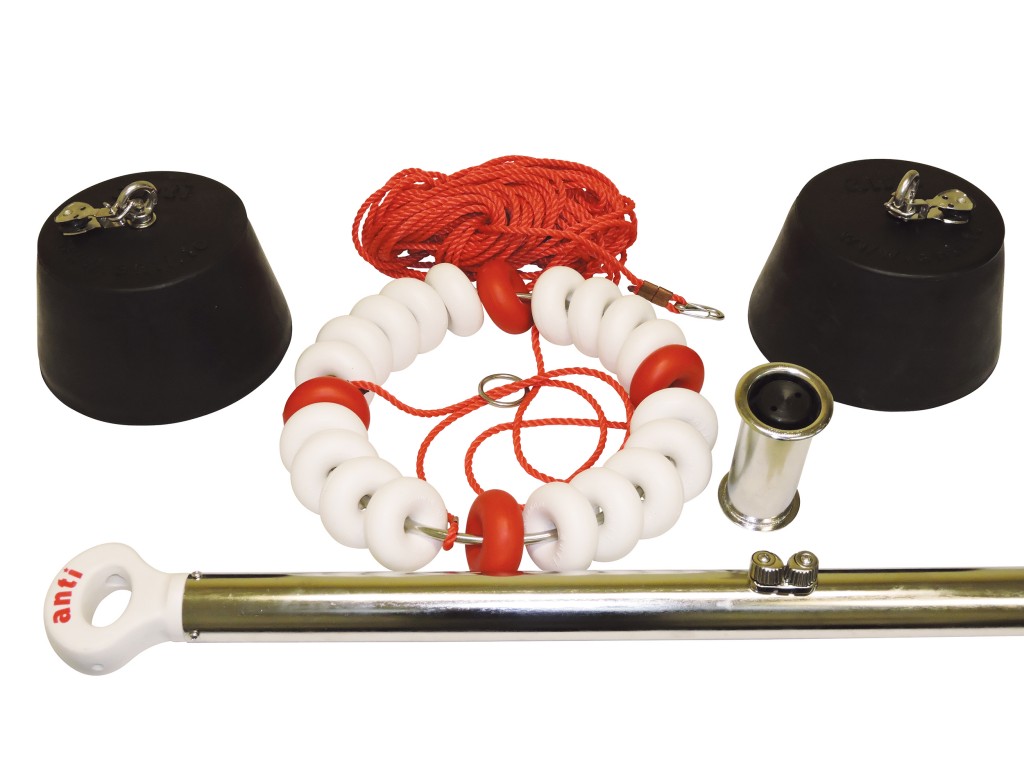 AntiWave Pool Lane Lines and Water Polo Goals