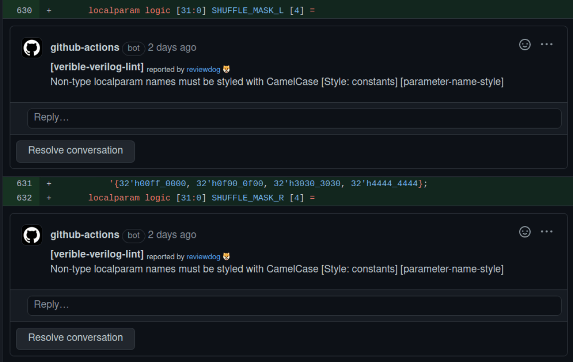 Automatic SystemVerilog Linting in GitHub Actions with Verible Chips Alliance