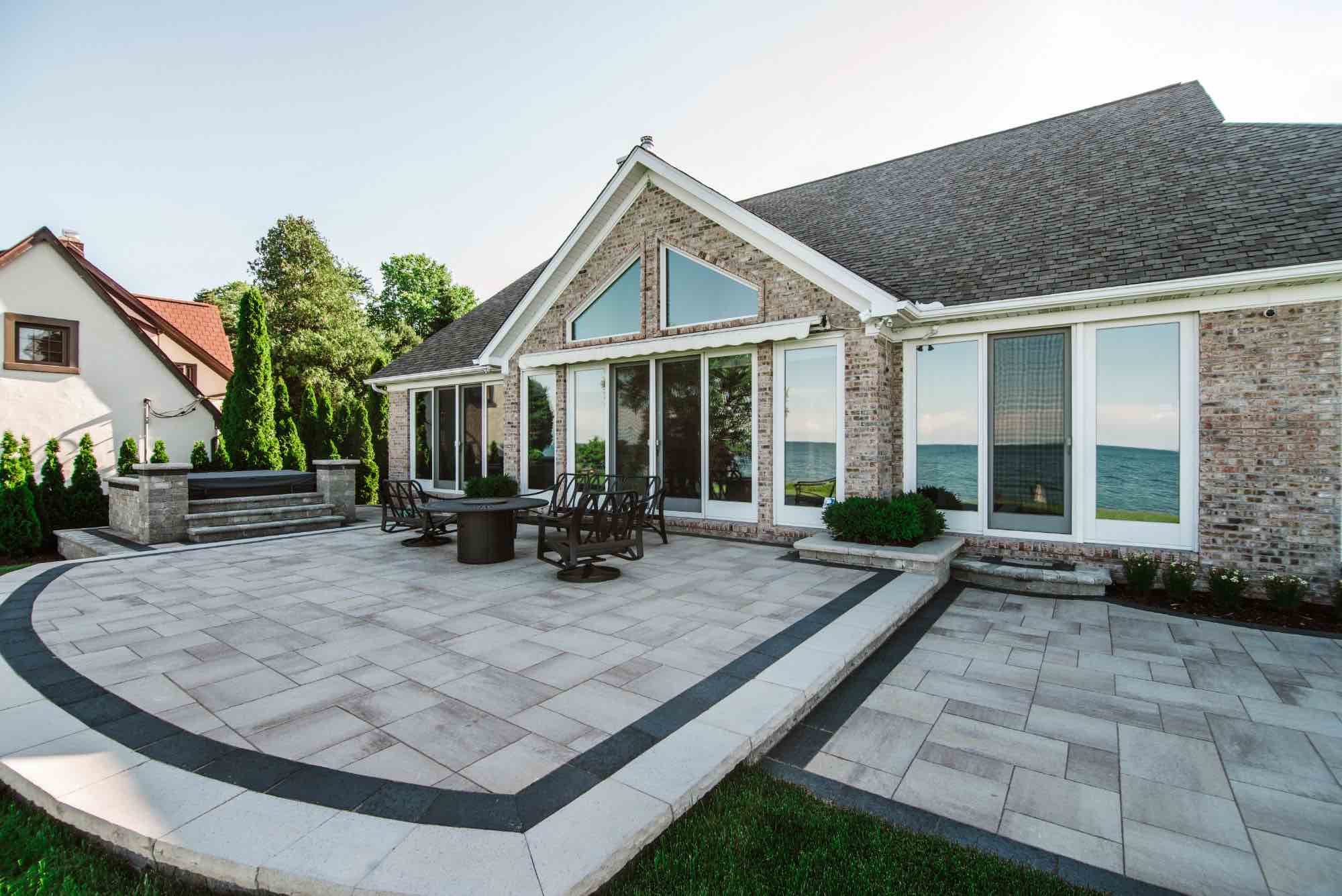 Lakefront Living Backyard Paving Fort Gratiot, MI Antonelli Landscape