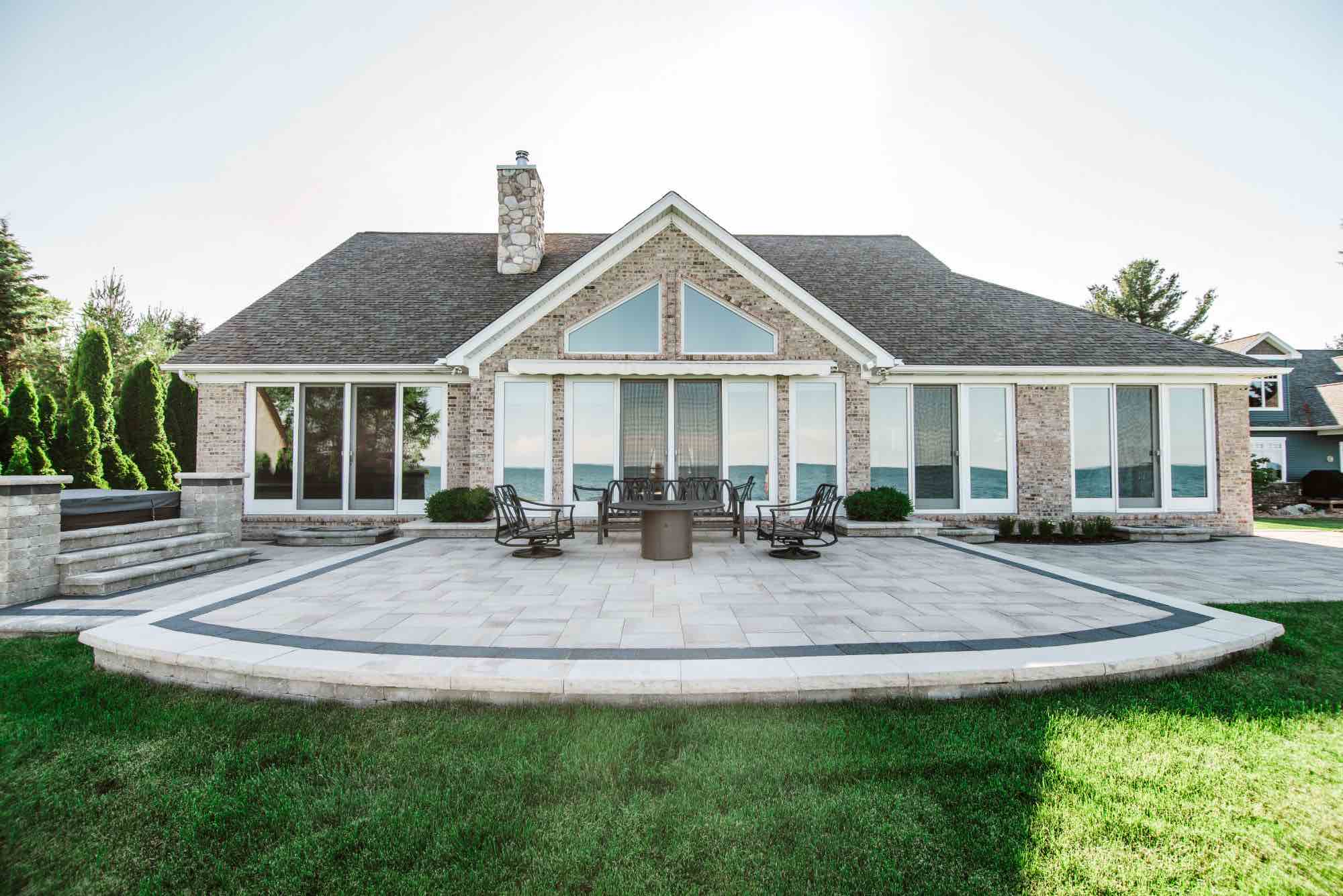 Lakefront Living Backyard Paving Fort Gratiot, MI Antonelli Landscape