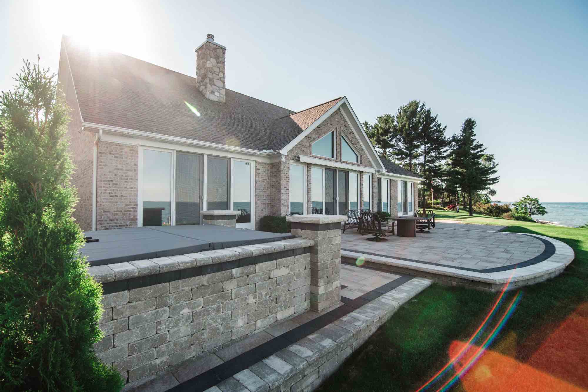 Lakefront Living Backyard Paving Fort Gratiot, MI Antonelli Landscape