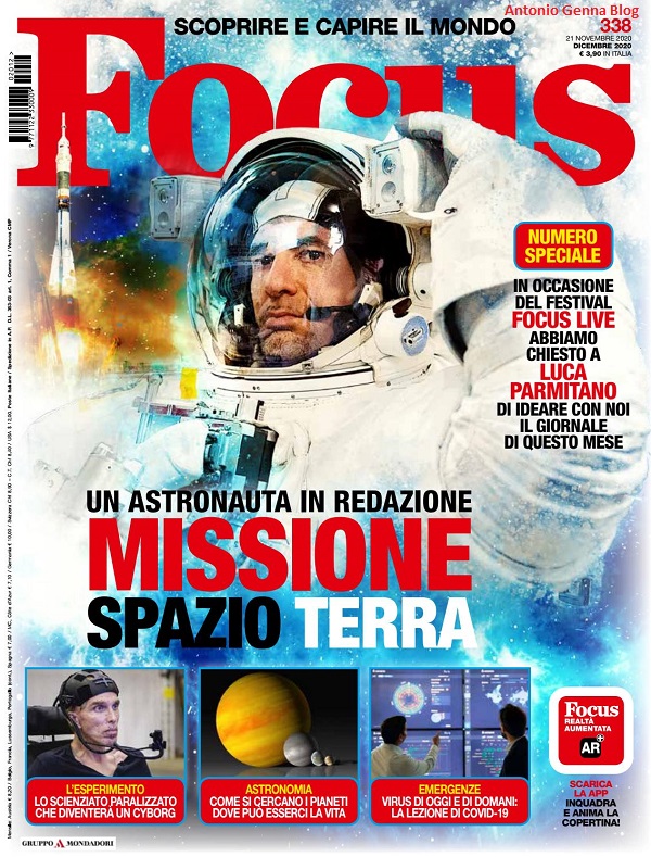 » Edicola “Focus”, dicembre 2020 “Missione spazio Terra” Antonio