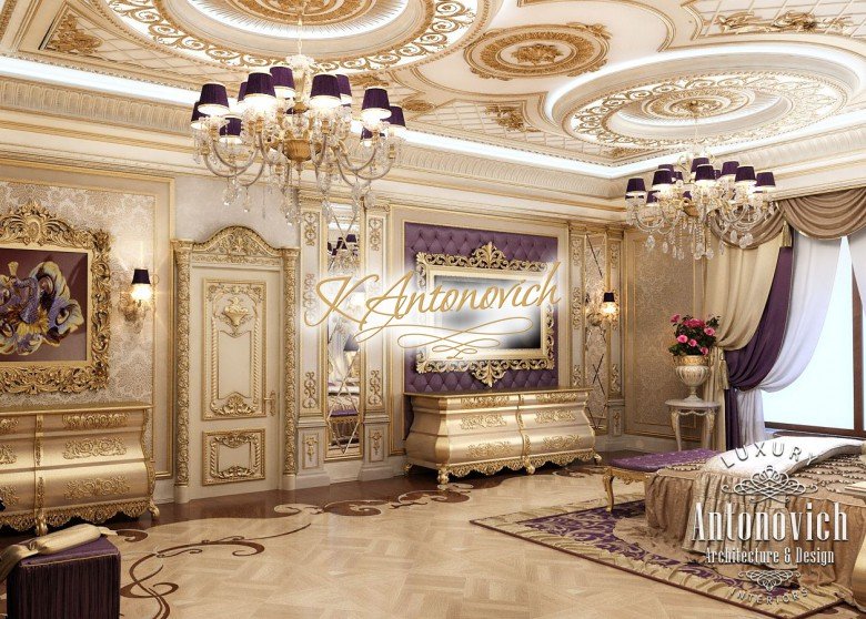 Master Bedroom interior design in Royal Style